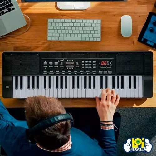 Teclado Musical Para Iniciantes Queens 54 Teclas 12 Musicas Teclado Musical Para Iniciantes Queens 54 Teclas 12 Musicas